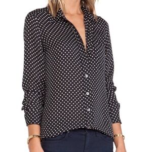 Equipment Femme Brett 100% Silk Tokyo Star Button Down
